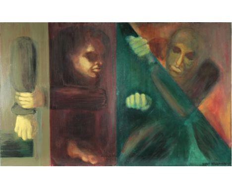 A contemporary California Artist, Rogerson's Work is uniquely informed by his work as a practicing psychiatrist. Titled "Rest