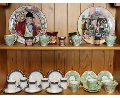 A Royal Doulton series ware plate “The Hunting Man” (p6282), another “Roger Solem, El Cobler” (D6302) five Royal Doulton smal