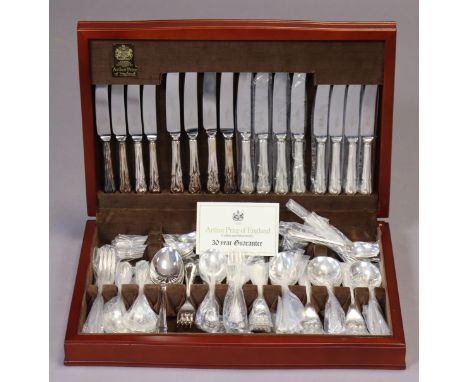 A canteen of Arthur Price “Dubarry” silver plated cutlery comprising of sixty-eight pieces, &amp; in a mahogany case. 