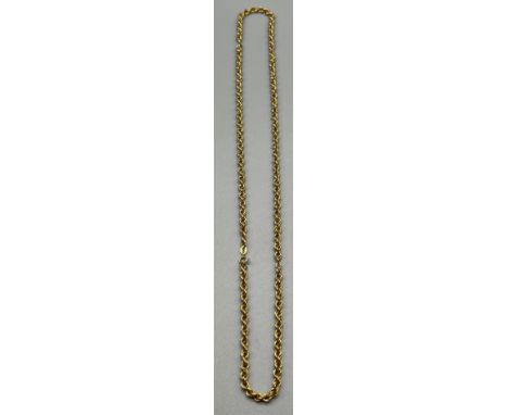 9ct yellow gold belcher chain. [5grams] [50cm in length] 