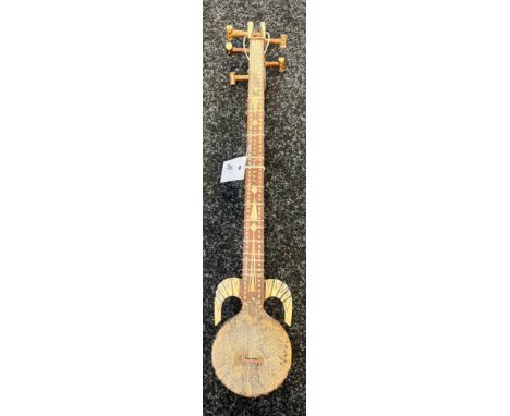 20th century Chinese Qing wooden String instrument/ Rawap. 