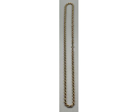 9ct yellow gold belcher chain. [7.95grams] [52cm in length] 