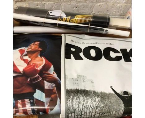 A quantity of vintage movie posters including Rocky, Far From Home, Firefox, etc (a lot)