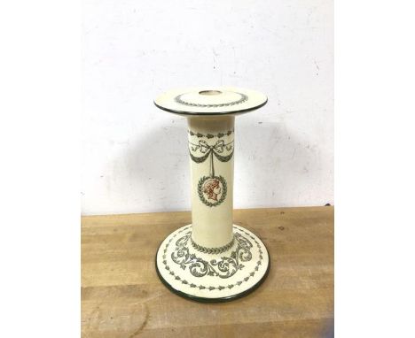 A Royal Doulton Paxton pattern candlestick, (23cm h)