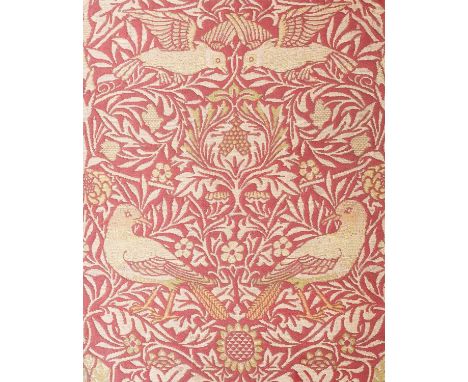A Morris & Co Bird jacquard-woven wool panel designed by William Morris, designed by William Morris in 1878, rectangular on a