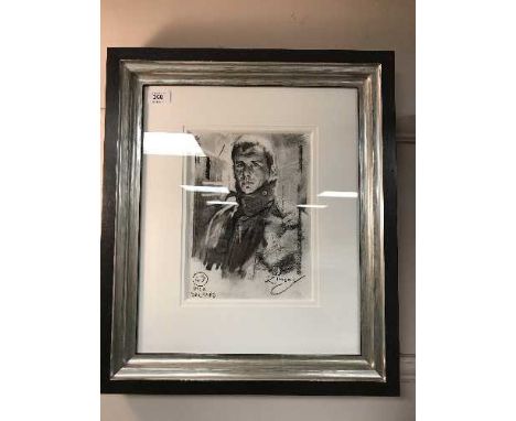 Zinsky : Portrait of Rick Deckard (as portrayed by Harrison Ford in the classic sci-fi adventure "Blade Runner), charcoal dra