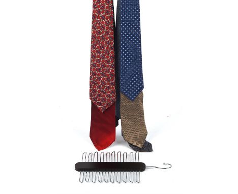 CHANEL* GUCCI (2) * VERSACE (New) * PAL ZILERI * PIERRE BALMAIN *GIANFRANCO FERRE * a collection of seven silk ties and two w