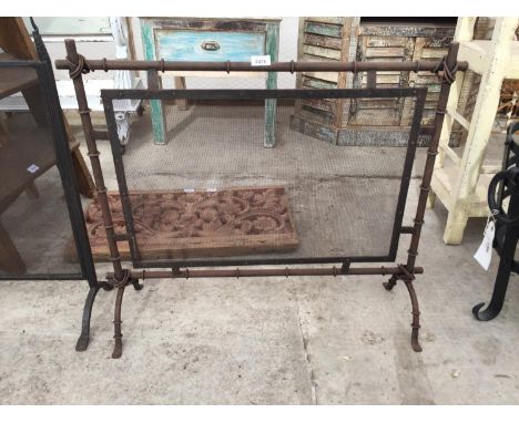 A METALWARE + MESH FIRESCREEN 