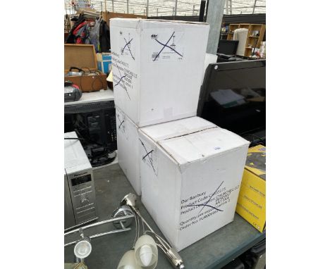 THREE AS NEW PENDANT LIGHT FITTINGS 