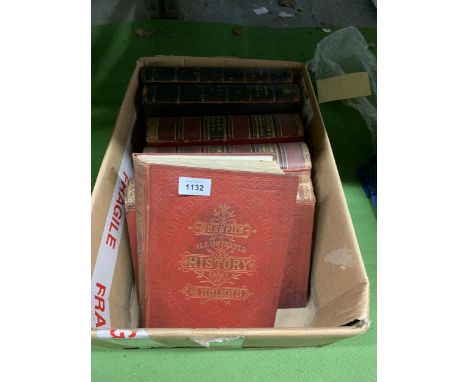 SIX VINTAGE BOOKS TO INCLUDE VOLUME I AND II OF THE HISTORY OF INDIA, VOLUMES I - IV 'GLADSTONE AND HIS CONTEMPORARIES AND VO