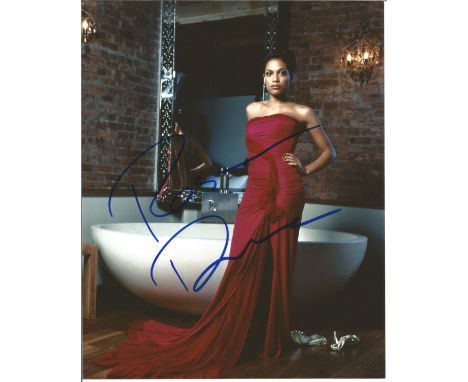 Rosario Dawson signed 10x8 colour photo full body shot portrait. Good Condition. All autographs are genuine hand signed and c