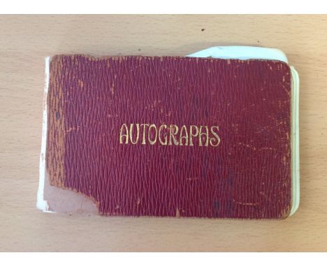 Vintage Autograph book 20+ signatures American Authors and Performers from the early 20th Century signatures include DeWolff 