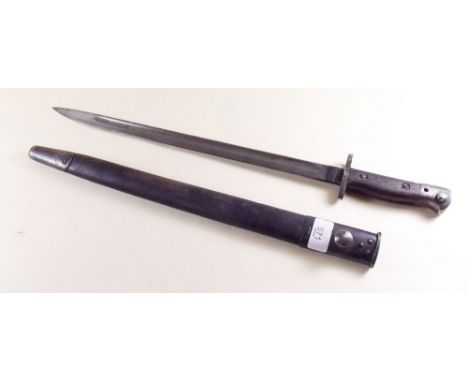 An SMLE pattern bayonet and scabbard 1907 by Wilkinson - 57cm, total length