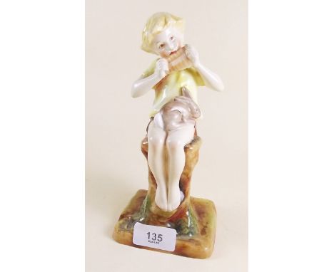 A Royal Worcester figure of Peter Pan modelled by F Gertner