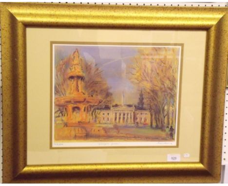 Anthony Armstrong - limited edition print 'Glasgow Green' - signed in pencil - 28 x 35cm, 324/500