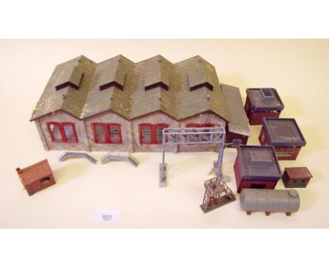 A model railway engine shed
