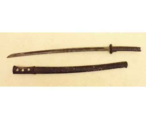 A Japanese WWII sword and scabbard