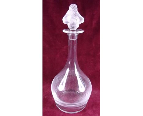 A Lalique Roxane decanter - 32cm