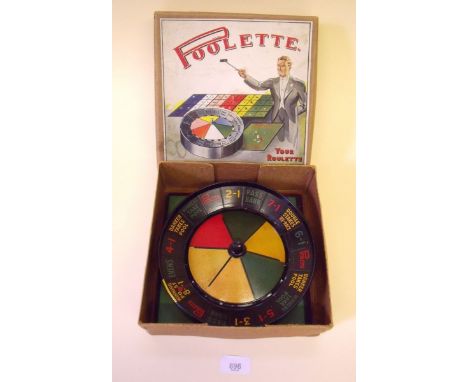 A vintage roulette set - boxed