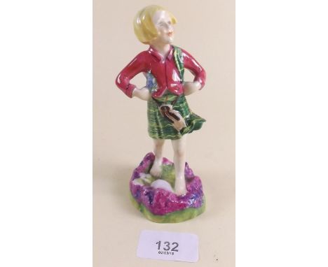 A Royal Worcester small figure of a girl 'Scotland' modelled by Freda Doughty