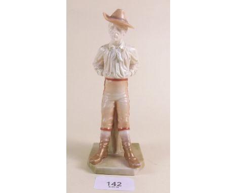 A Royal Worcester Victorian figure 'Yankee' by James Hadley 'Countries of the World' series