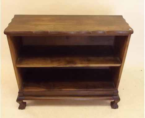 A South African Stinkwood two shelf bookcase - 91cm wide