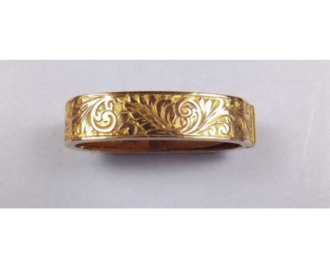 A Victorian  9 carat gold scarf clip
