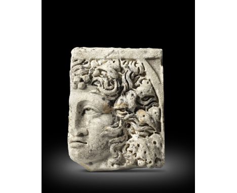 A Roman marble sarcophagus panel of DionysusCirca late 2nd-early 3rd Century A.D.32cm x 25cmFootnotes:Provenance:Private coll
