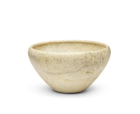 An Egyptian limestone bowlPredynastic Period-Early Dynastic Period, circa 3000-2600 B.C.11.5cm high, 21cm diam.Footnotes:Prov