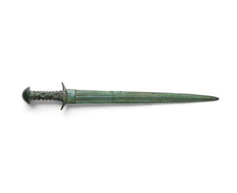  A Luristan bronze sword with silver studded hilt Circa late 2nd-early 1st Millennium B.C.55cm longFootnotes:Provenance:Kuize