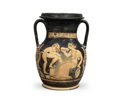 An Attic red-figure pelikeAttributed to the Painter of Athens 14627, circa mid 4th Century B.C.20cm highFootnotes:Provenance:
