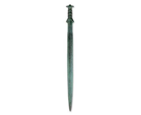 A Central European bronze swordMiddle Bronze Age, circa 13th-10th Century B.C.70cm longFootnotes:Provenance:Dr. M., Germany, 