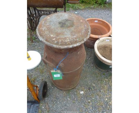 An old milk churn.