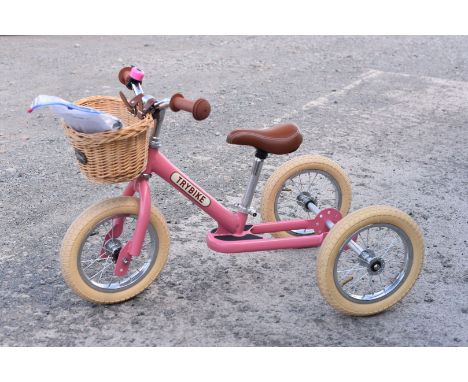 A Co&Co Trybike, Steel 2-in-1 balance bike in very good condition, can be converted from a tricycle into a bicycle, designed 
