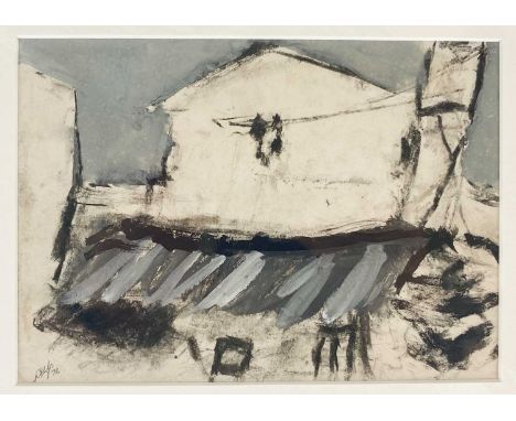 Dick GILBERT (1935-2008) Abstract Study of Buildings Mixed media on paper
Signed with initials and dated 1978
24cm x 17cm
Pos