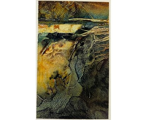 Jenny WOODHOUSE (1948, Penwith Gallery, St Ives) Abstract landscape  Mixed media
Signed to the verso
15cm x 9cm
Postage for t