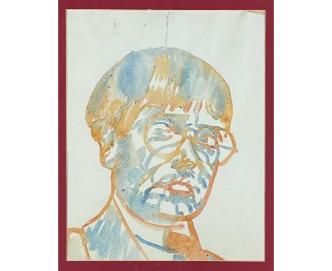 Manner of Stranley SPENCER (1891-1959) Self-Portrait Watercolour
Unsigned, though attributed to the artist by a different han