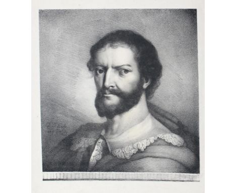 Caffe, Daniel: (1750 Küstrin - Leipzig 1815). Brustbild eines herrschaftlichen Mannes nach rechts. Frühe Lithographie. Ca. 29