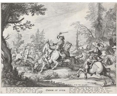 Wit, Frederick de.: (1629-1706). "Onder of Over" Radierung. Plgr. ca. 23 x 29,5 cm, Blgr. ca. 29 x 38 cm. Unten mit niederl. 