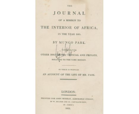 Park,M.: Travels in the interior districts of Africa: performed in the years 1795, 1796 and 1797. With an account of a subseq