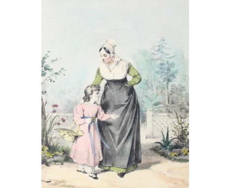 Niederlande: und Belgien. 20 altkolorierte lithograph. Berufs- und Trachtdarstellungen nach Jean-Baptiste Madou (1796-1877) b