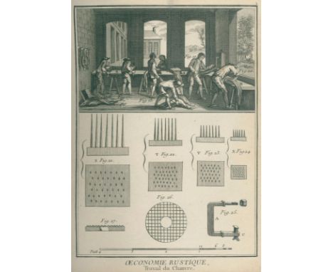 Diderot,D. &amp; J.d'Alembert.: Encyclopedie, ou dictionnaire universel raisonne des connoissances humaines. Mis en ordre par