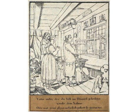 Gebeth des Herrn, Das,: oder das Vater unser in sieben bildlichen Darstellungen mit Erläuterung derselben in deutscher und bö