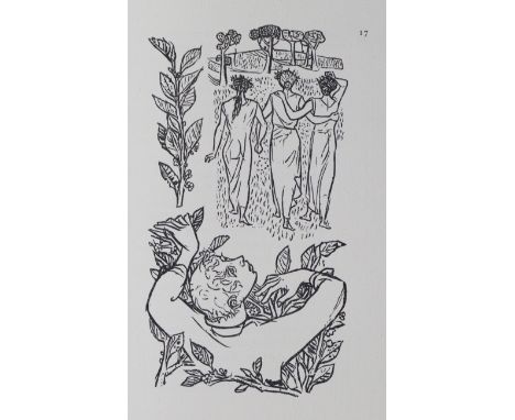 Boccaccio,G.: Die Nymphe von Fiesole. Eine Erzählung in Versen. Übertragen von R. Hagelstange. Ffm., Trajanus-Presse (1958). 