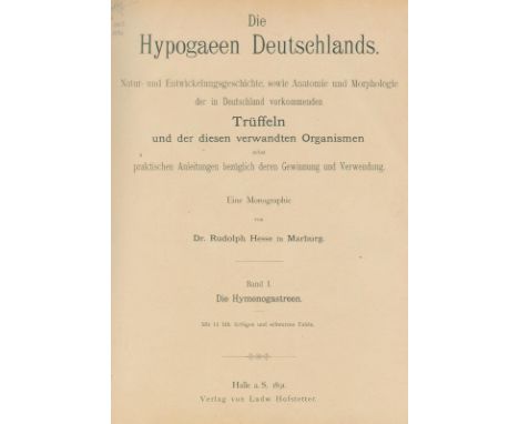 Hesse,R.: Die Hypogaeen Deutschlands. Natur- und Entwicklungsgeschichte, sowie Anatomie und Morphologie der in Deutschland vo