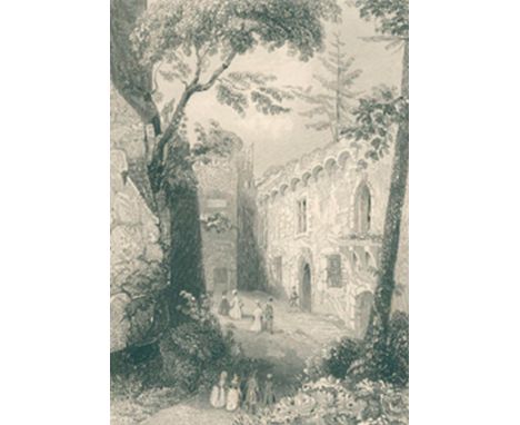 Chezy,G.de.: Tableau de Bade-Bade et de ses environs. Karlsruhe, Kreuzbauer 1839. Kl.8°. Mit 12 Stahlstich-Tafeln von H.A.Pay