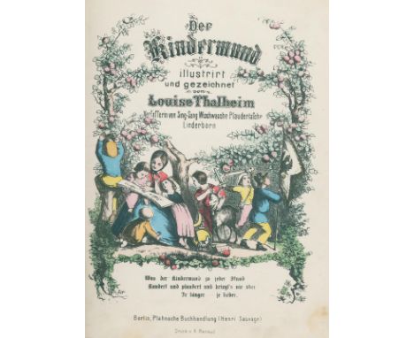 Thalheim,L.: Der Kindermund illustrirt und auf Stein gezeichnet von Louise Thalheim, Verfasserin von Sing-Sang, Wischwasche P
