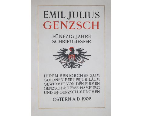 Festschriften.: Sammlung von 3 Schriften. 4°-Fol. Versch. Einbde.  ╔Enthält:╗ Schelter,J.G. &amp; Giesecke. Fünfundsiebzig Ja