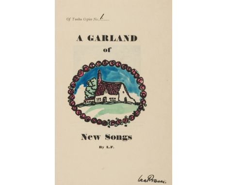 Fraser (Claud Lovat).- Flying Fame.- Garlands & Chapbooks.- Fraser (Claud Lovat) A Garland of New Songs, number 1 of 12 hand-
