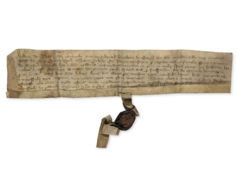 Hertfordshire, Royston.- Notton (William de, justice, d. in or after 1365) Notification to all his tenants in Cokenach [Cocke